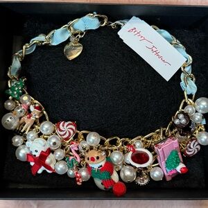 New Betsy Johnson Christmas necklace.